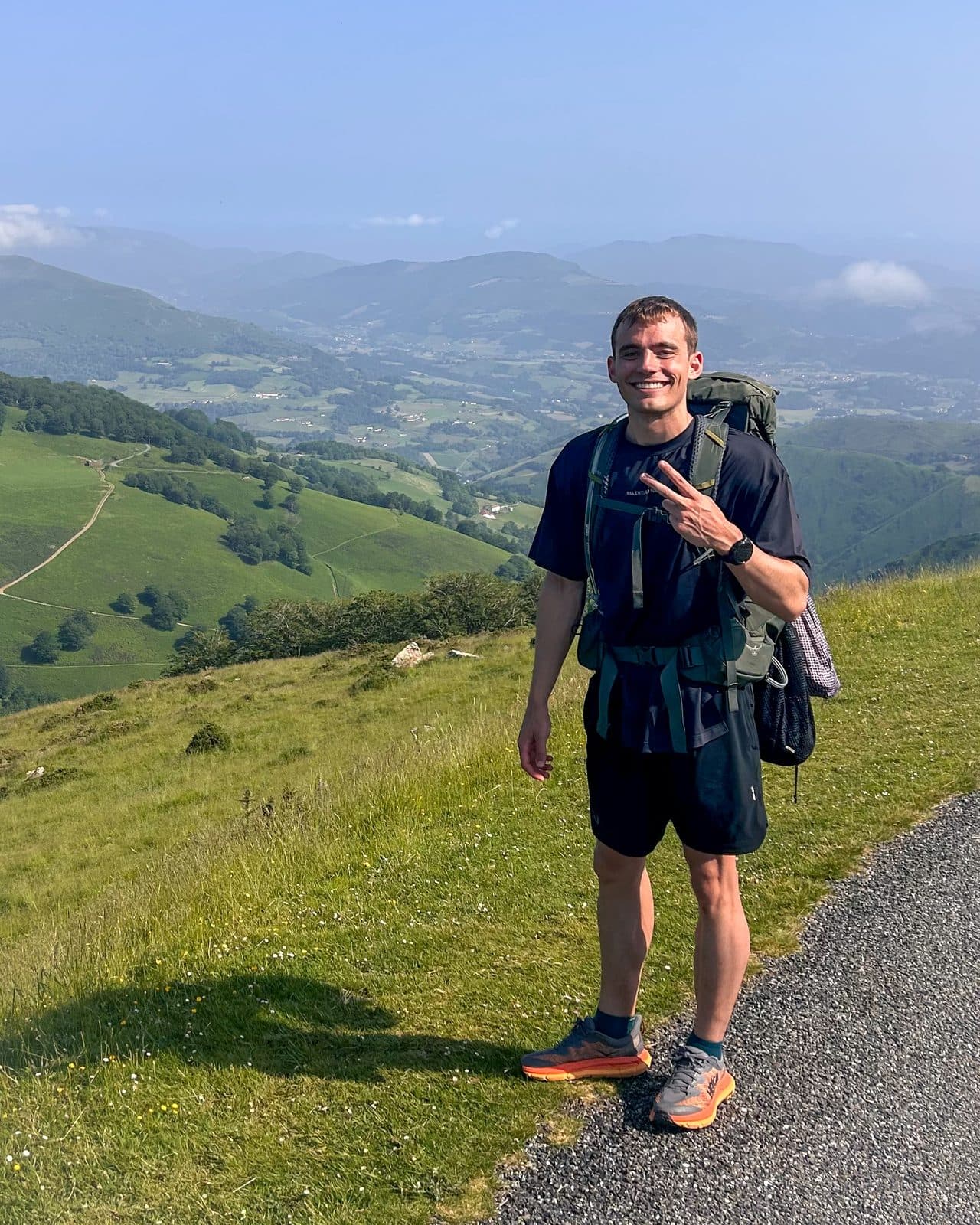 Crossing the Pyrenees on the first days of the Camino de Santiago